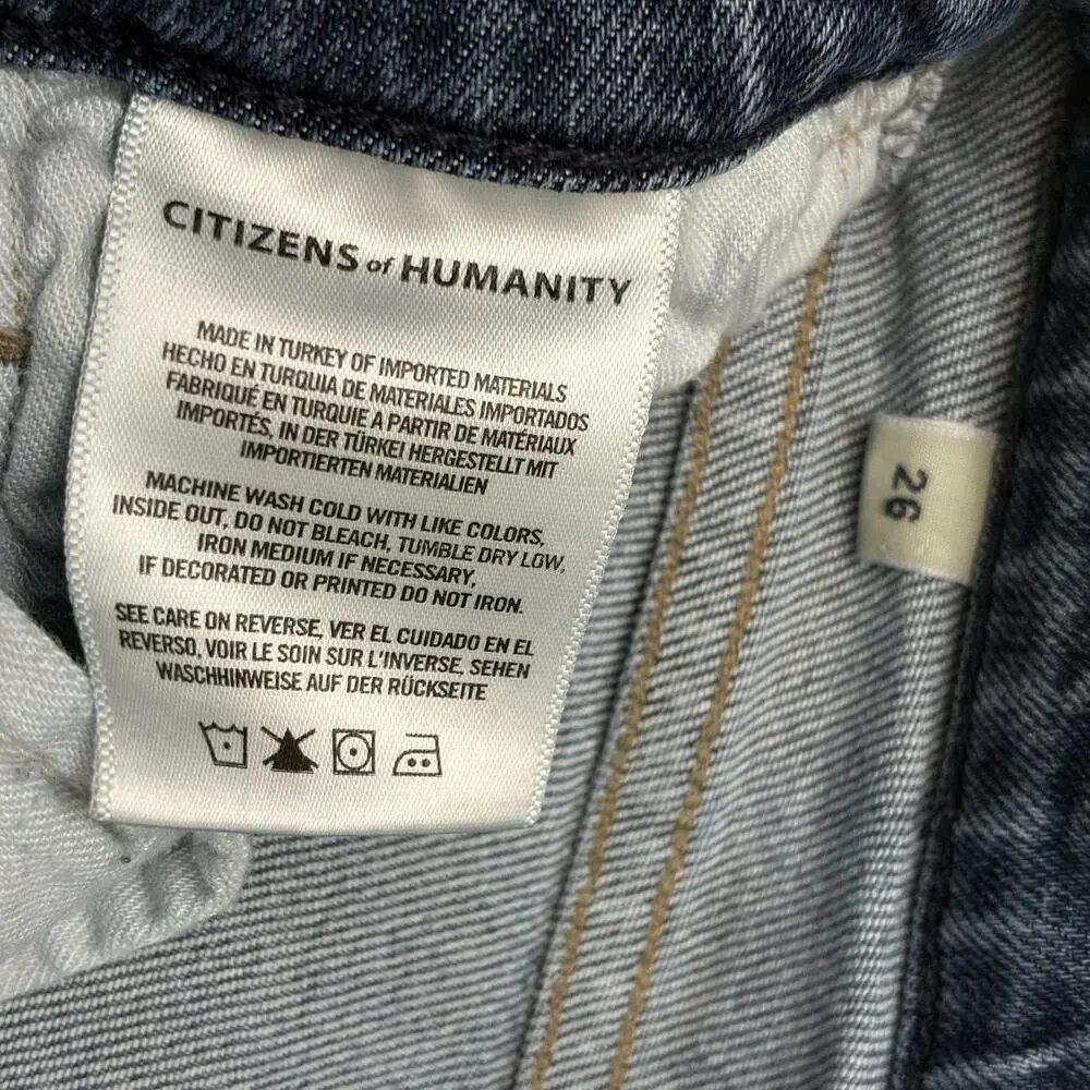 Citizens of Humanity Jeans Olivia Premium Vintage High Rise Slim Distressed 26